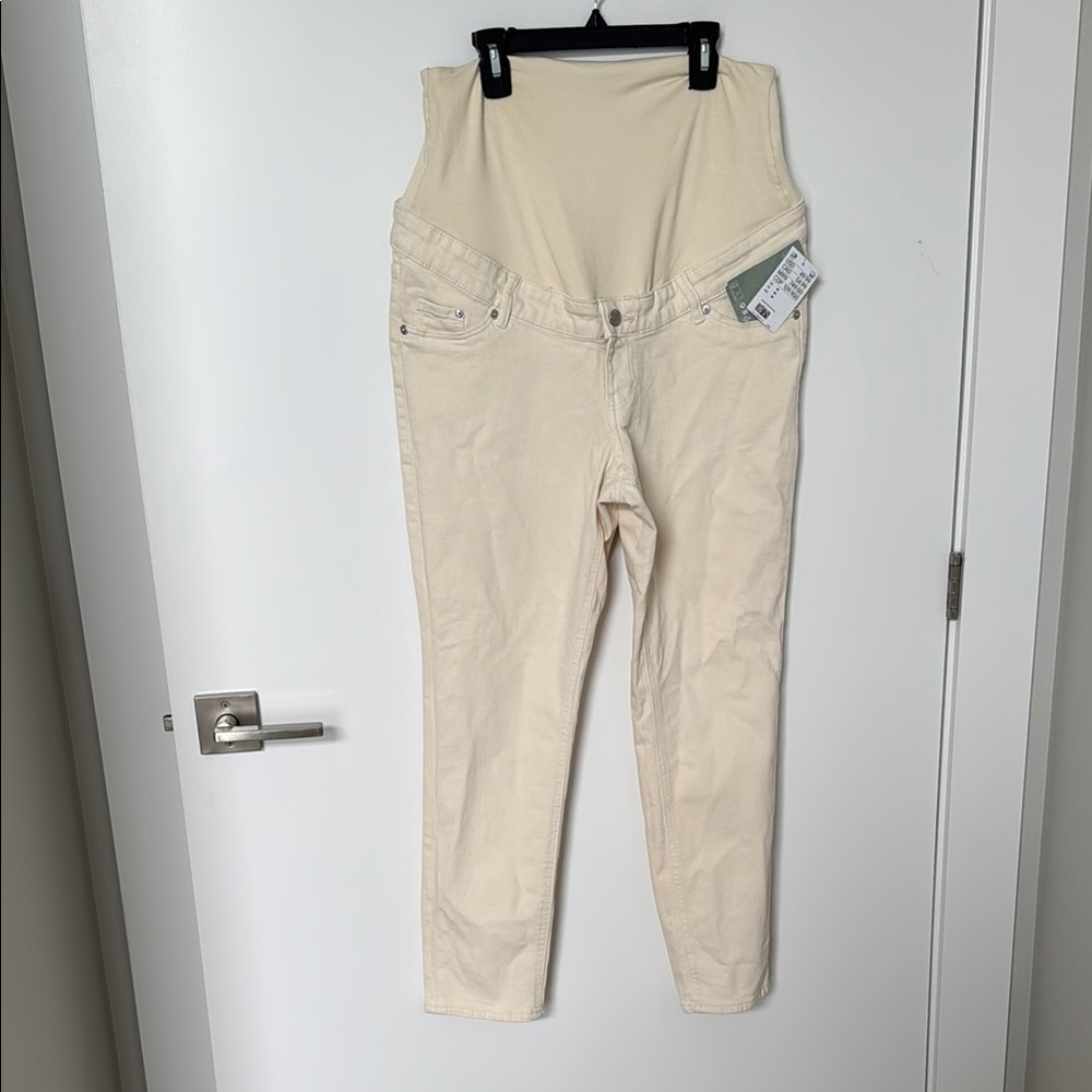 H&M Maternity Cream Skinny Pants